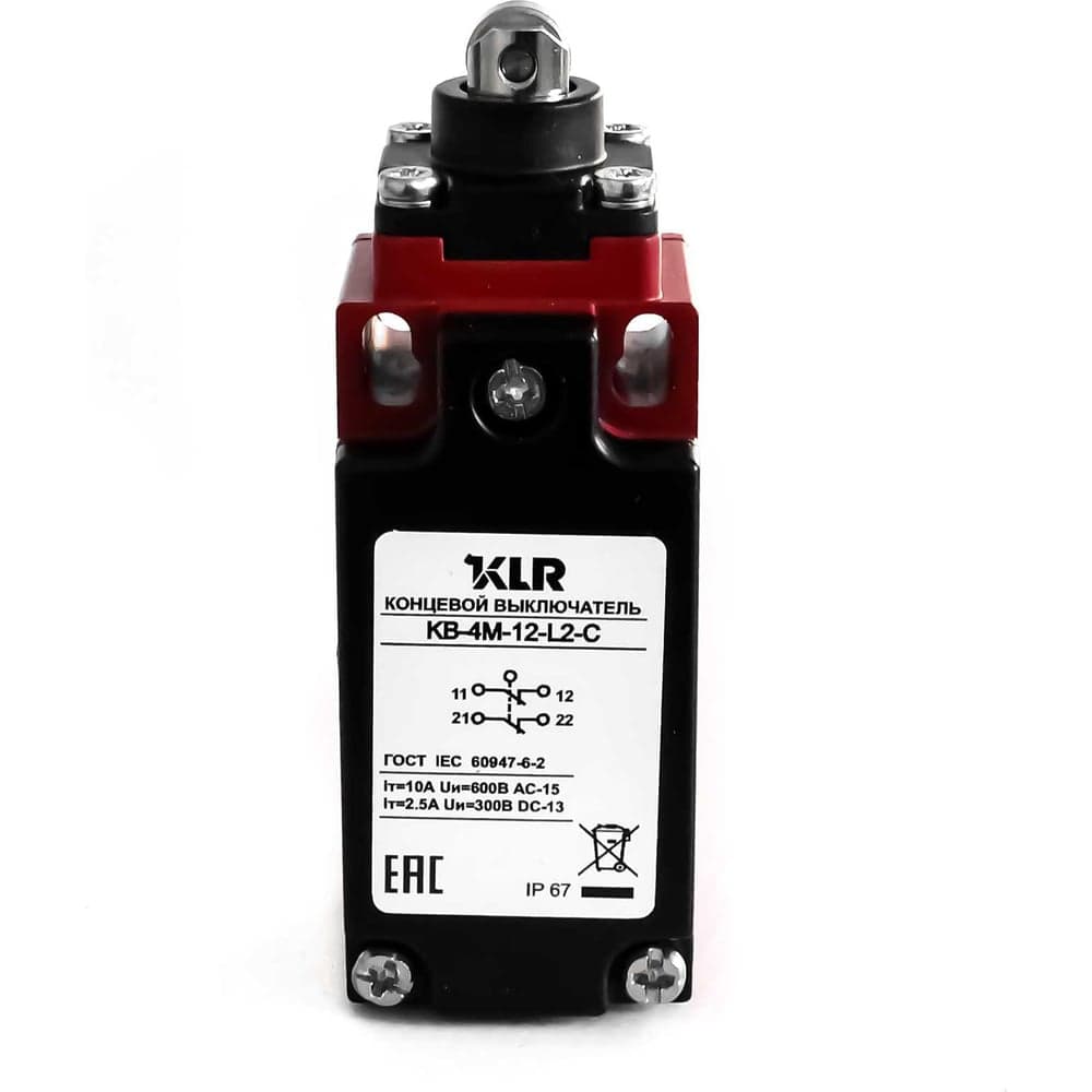 Выключатель концевой KLR KB-4M-12-L2-C 2NC Slow Action/10A/600VAC 8800297