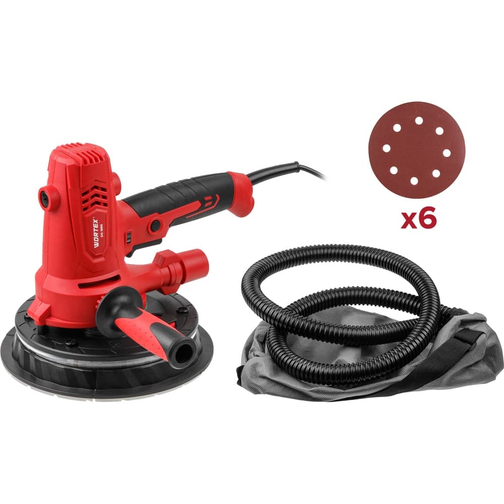Шлифмашина для стен и потолков WORTEX DG 1885 в кор. 800 Вт, 180 мм, LED, 1200-2300 об/мин ЦИ-4626851852