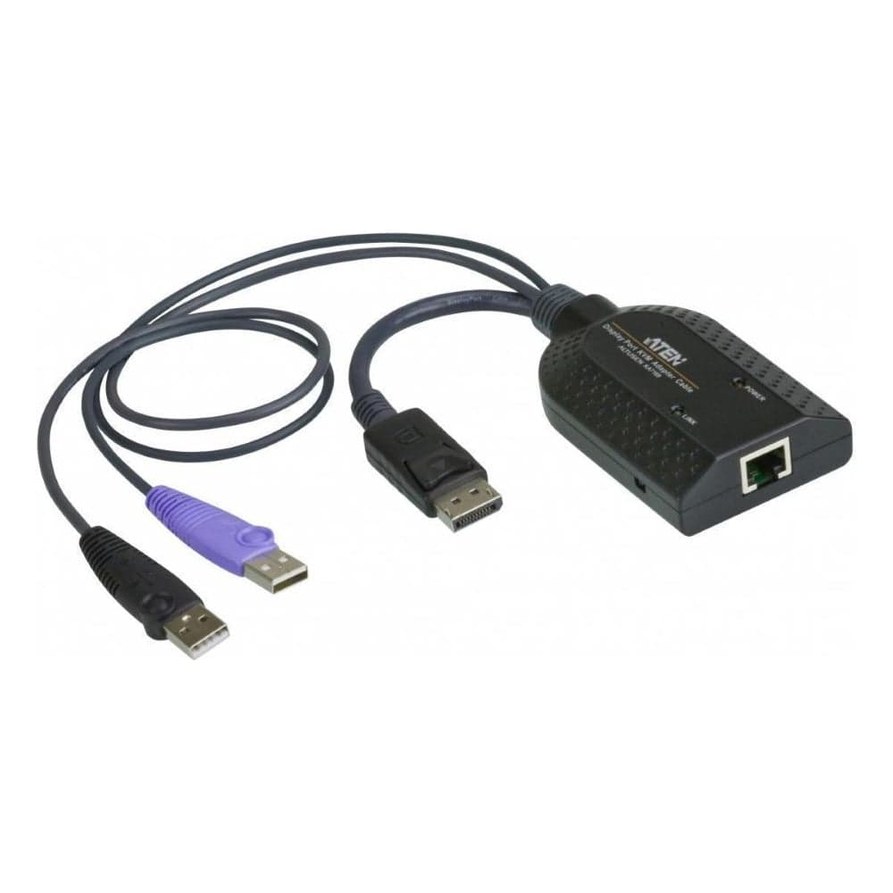 Адаптер ATEN KVM KVM DisplayPort USB, 50 метр., 1xUTP Cat5e, для подкл.комп.к перекл.KH15xxA/KH15xxAi/KL15xxAi/KH25xxA/KN21xxx/41xxx/11xxv/K KA7169-AX