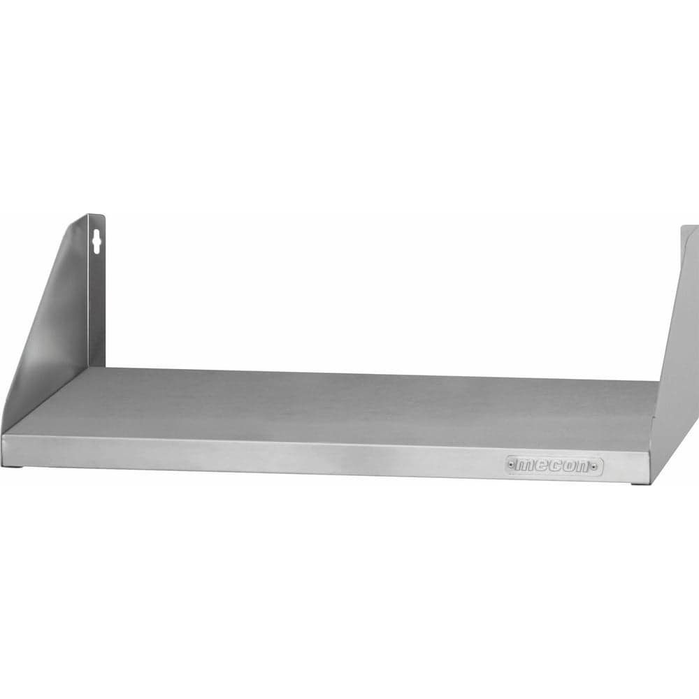Полка навесная открытая Mecon ПНОб - 1500x300x180 Base, цинк, сплошная ПНО-B1503018-С