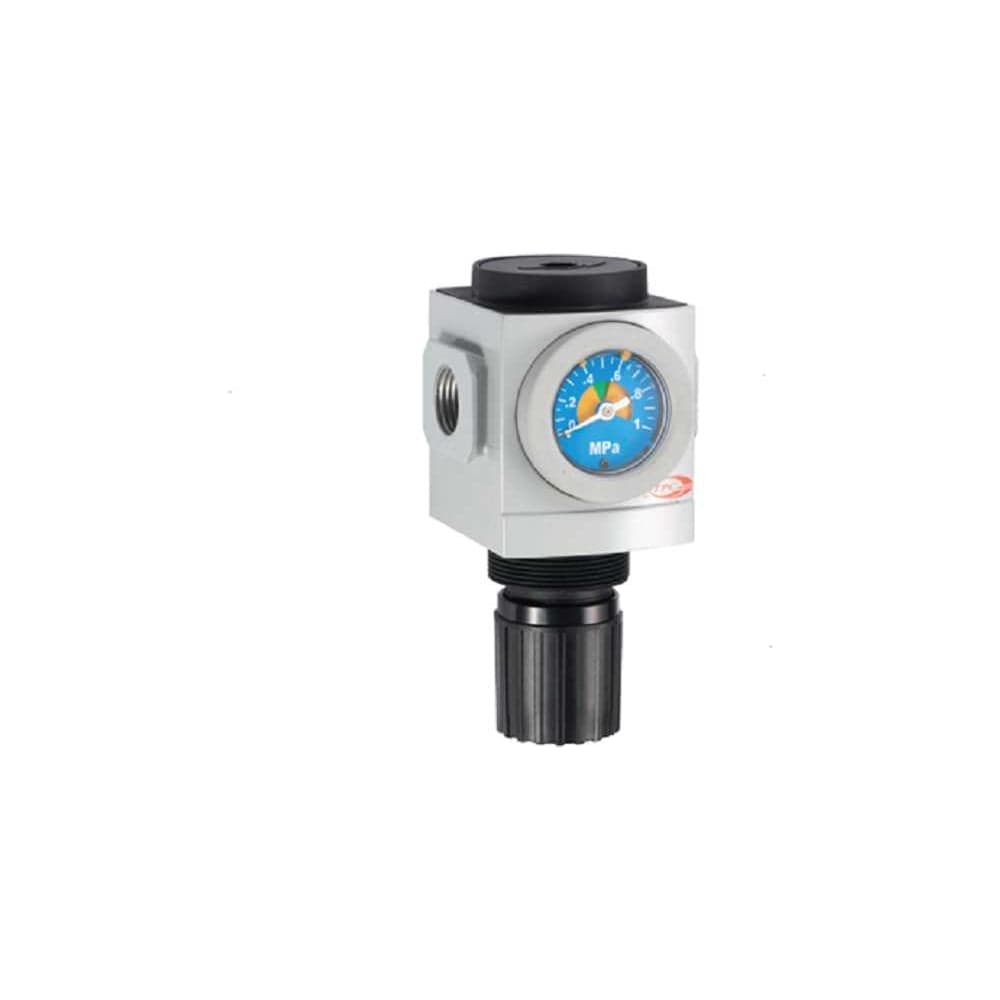 Регулятор давления CDC Pneumatics с гайкой и манометром 1/4 PR2-G02BG