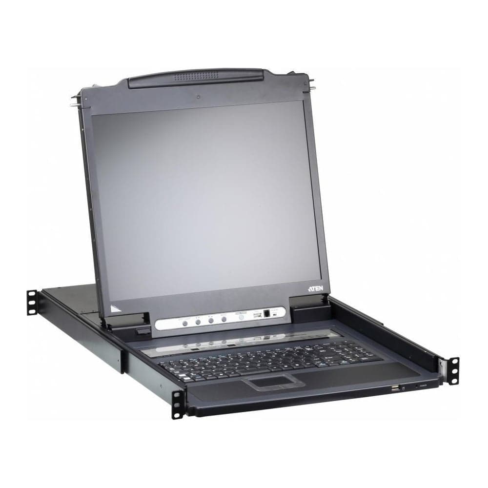 Консоль ATEN KVM 1U 8-портовый с OSD, PS/2, USB, VGA, КВМ-переключатель с ЖК дисплеем 17, доступом по IP, c поддержкой USB-периферии CL5708IM-ATA-RG