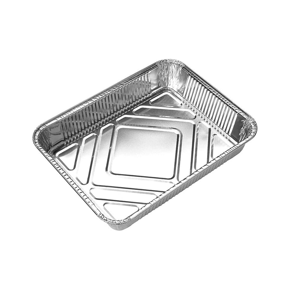 Форма для выпечки Mallony LAMINA размер 225x177x45 см из алюминиевой фольги, прямоугольная, одноразовая 006046