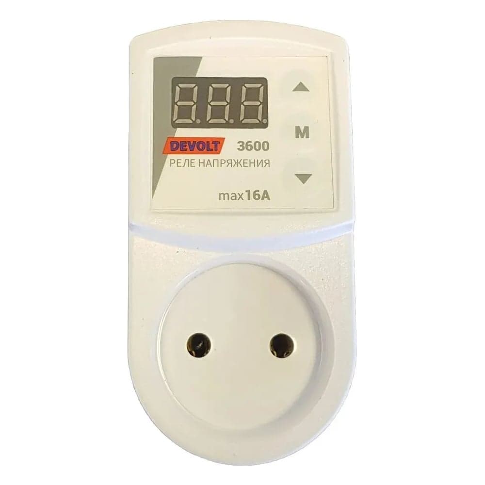 Реле напряжения DEVOLT 3600, 3,6кВт, 16А, DEVOLT3600