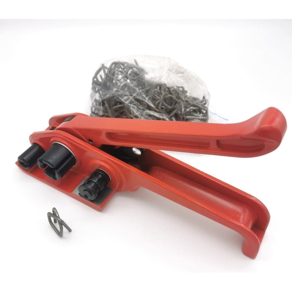 Комплект №2 FLAGMAN TOOLS Натяжитель ПП/ПЭТ + пряжка 16 мм (200 шт.) PT00600002