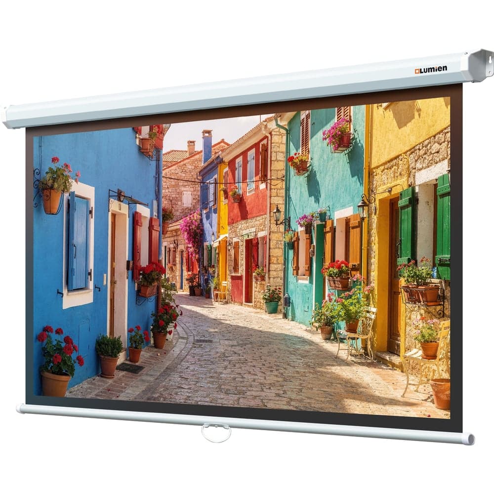 Настенный экран Lumien LEP-100127 Eco Picture 157х227см (рабочая область 124х221 см) (100) Matte White верх.кайма 30 см, восьмигран \3\ 155760