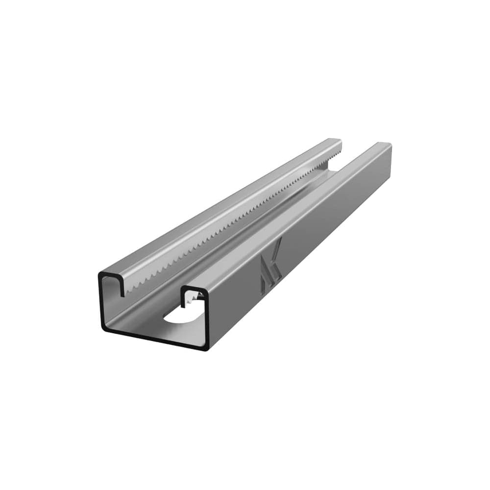 Страт-профиль CABLIDERTRAYS (траверса) с зубчатой накаткой оцинкованный СП-41х21-2,5-500