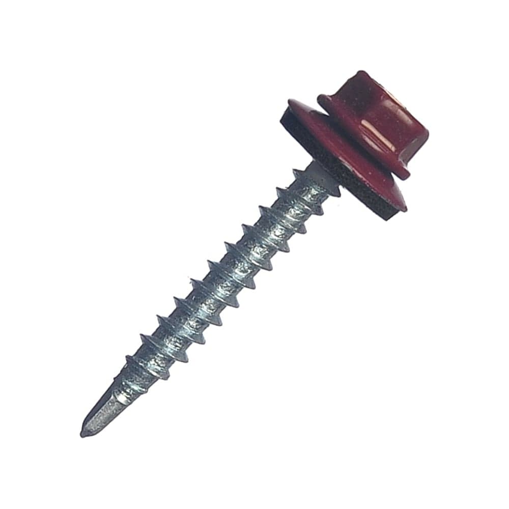 Кровельный саморез МЕТАЛЛСЕРВИС 4.8x35, RAL 3005, 200 шт. 1220558