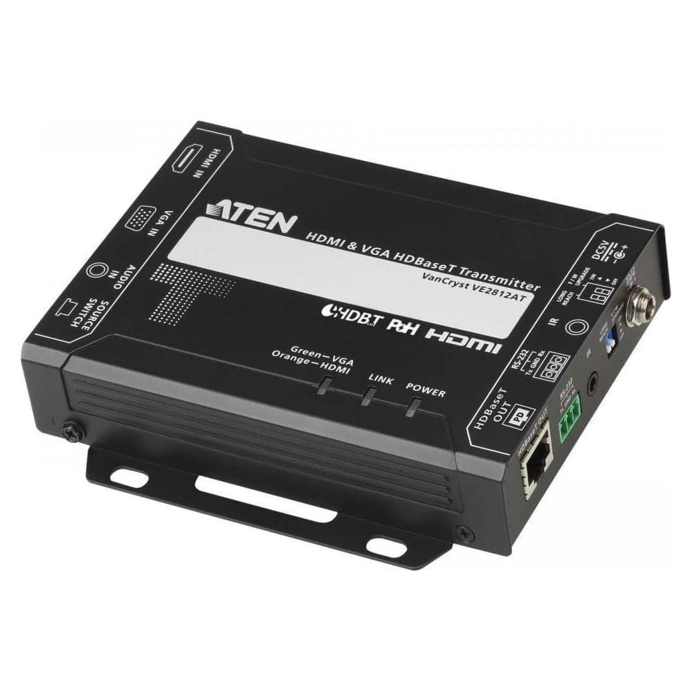 Передатчик ATEN HDMI VGA HDBaseT с POH (4K 100м /1080p 150м) VE2812AT-AT-G