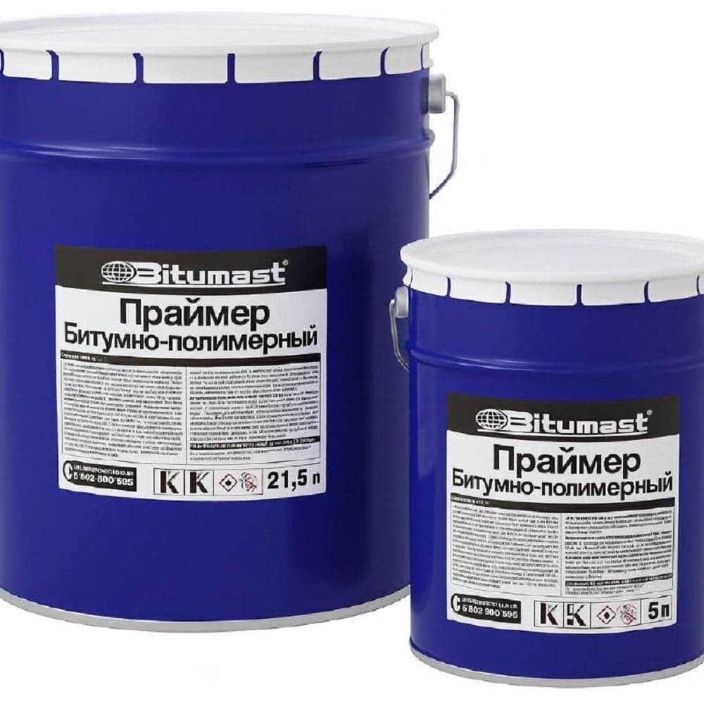Праймер битумно-полимерный Bitumast 5 л / 4 кг 4607952900219