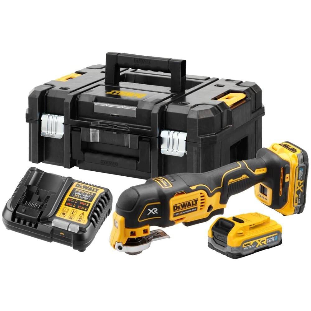 Аккумуляторный реноватор Dewalt DCS356S2T, 18 В, 20000 кол/мин, с 2 АКБ 3.5 Ач и ЗУ, в кейсе TSTAK DCS356S2T-QW