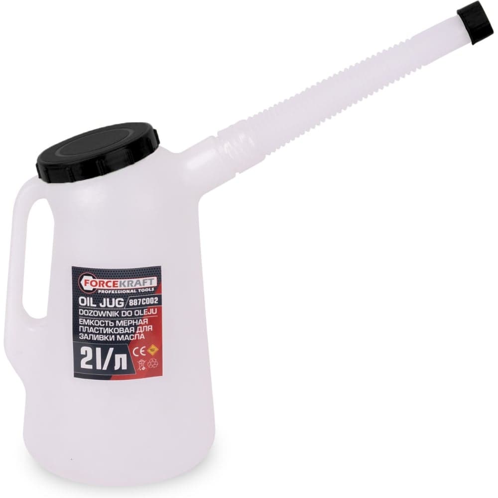 Емкость мерная Forcekraft пластиковая для заливки масла 2л FK-887C002(67368)