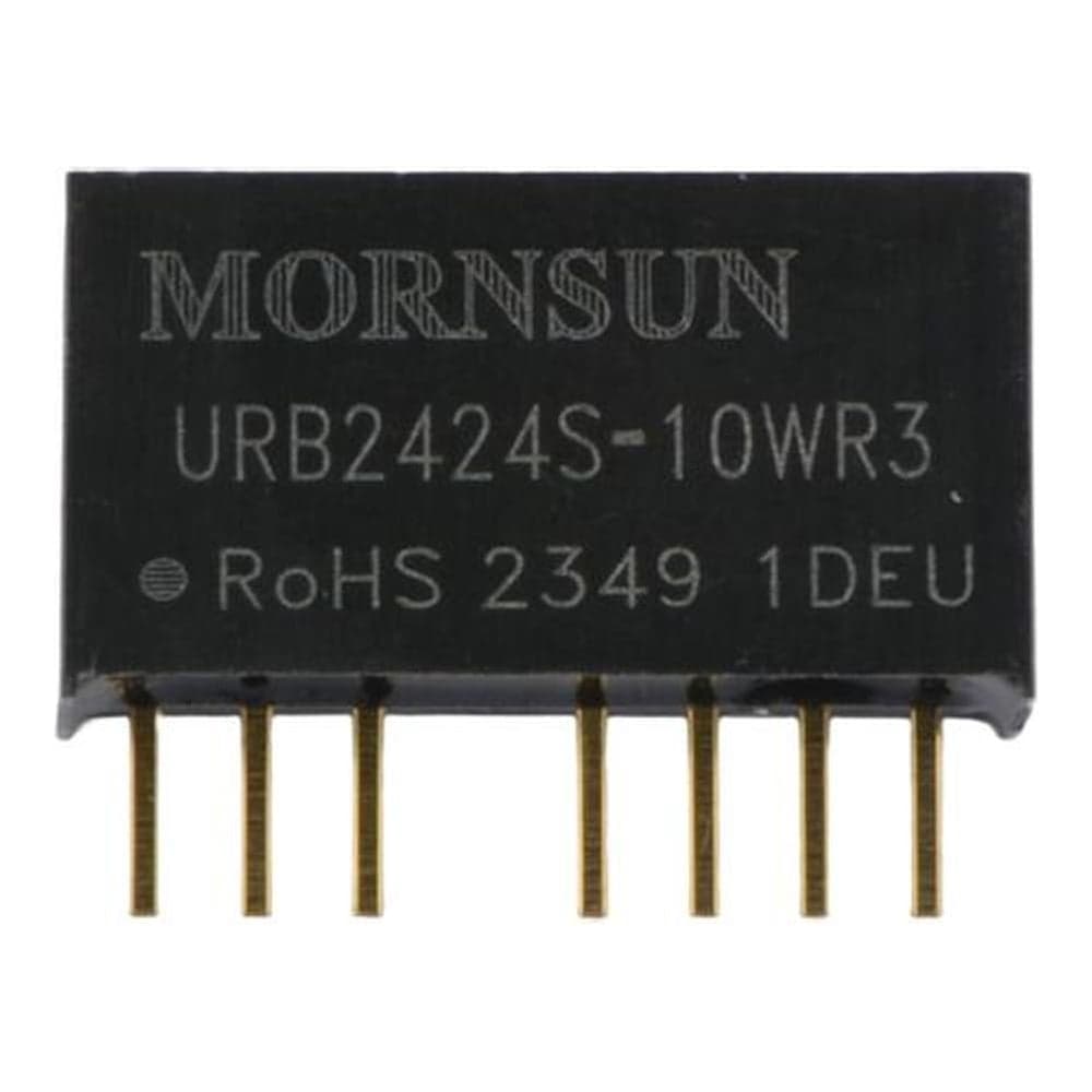Блок питания MORNSUN URB2424S-10WR3 на печатную плату, DC/DC 10 Вт 24 В, изолированный, широкий вход, однополярный выход 3153538