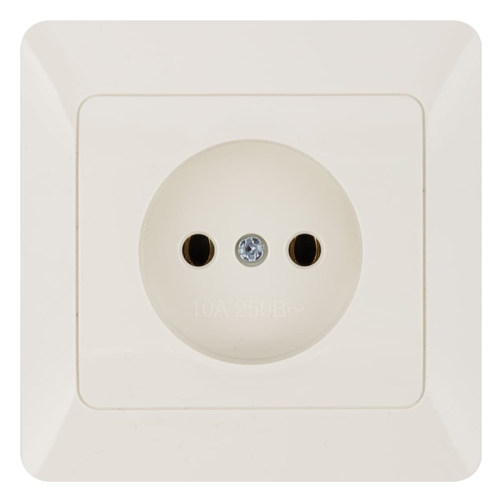 Розетка слоновая кость, 10А 250В серия "Ильмень" TDM ELECTRIC SQ1823-0109
