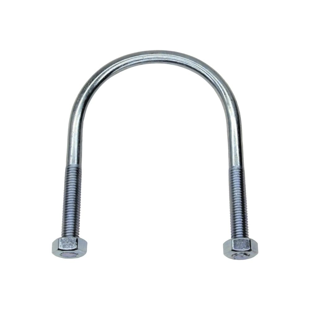 Хомут (скоба) Stalmax U-образный LCU М8 26-34 (1) (DIN 3570) с двумя гайками в комплекте (арт. 10173) оцинкованная сталь (уп. 10 шт) 10173-023