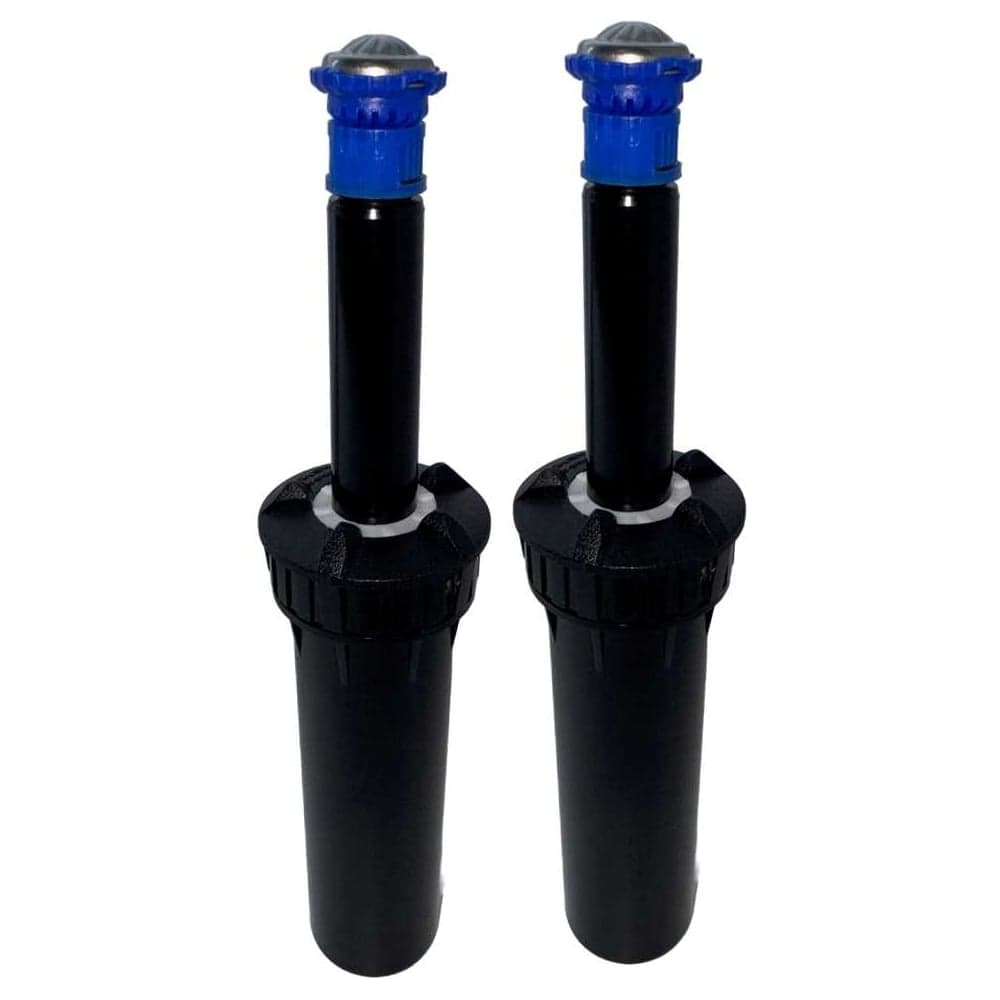 Дождеватель выдвижной для полива газона RAINMATIC PRO SPRAY GUARD 4 SA28F, комплект 2штуки (высота 10см, в комплекте с многоструйным ротатором, радиус до 9м, сектор 360) 2 шт х RM PRO SPRAY GUARD 4 SA28F
