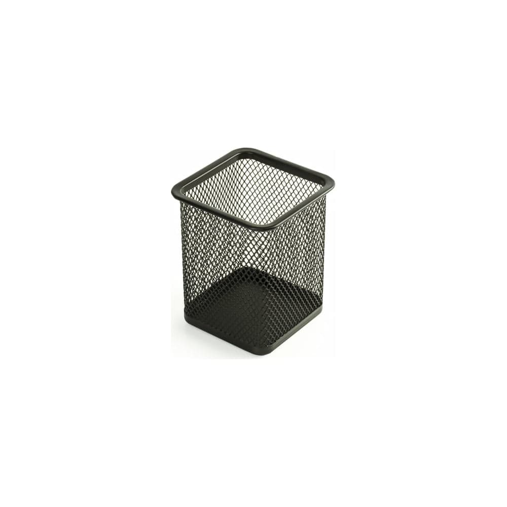 Подставка-органайзер BRAUBERG Germanium металлическая, квадратное основание, 98x80x80 мм, черная 231938