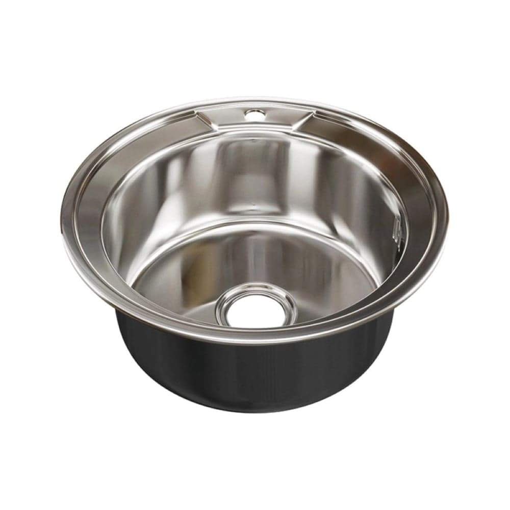 Мойка MIXLINE круг d 49 0,4 вып 3 1/2 глуб чаши 16см с сифоном/ПОЛИМЕР 558487