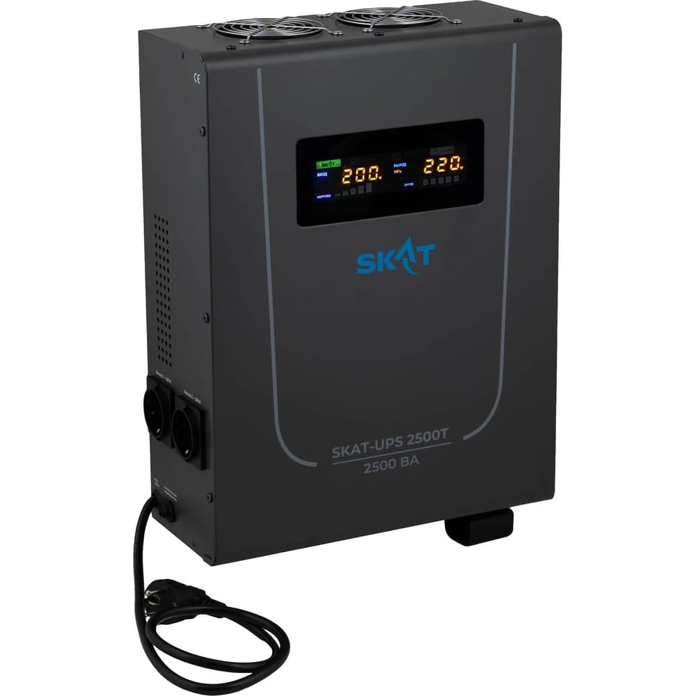 Источник питания SKAT UPS 2500T Line-Interactive 220В, 2500ВА, работает от 1 внешней АКБ 4548