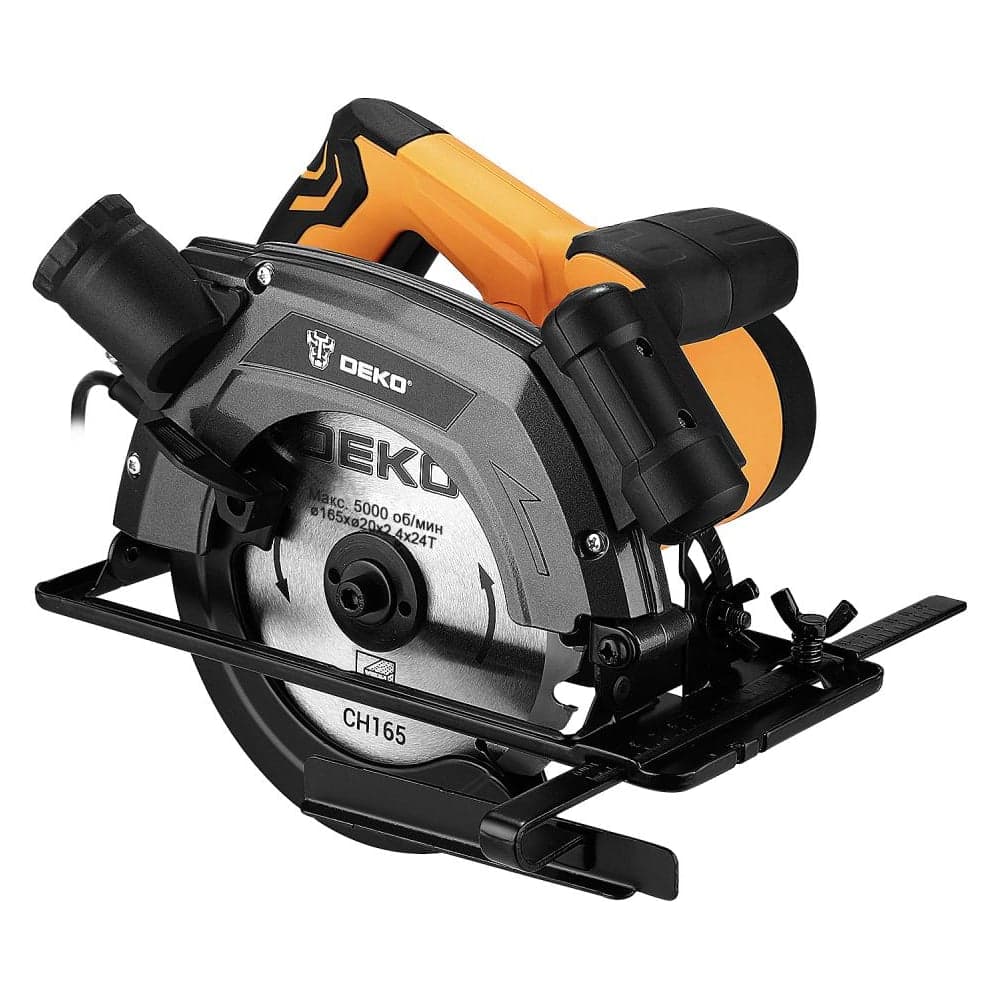 Дисковая (циркулярная) пила DEKO CS1250-D, 1250Вт, 165мм диск 083-1100