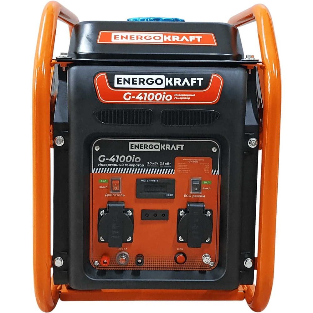 Генератор инверторный ENERGOKRAFT G-4100io (3,0/3,5кВт 220Вт, бак 5,0л, ручной запуск) открытый 00-00002435
