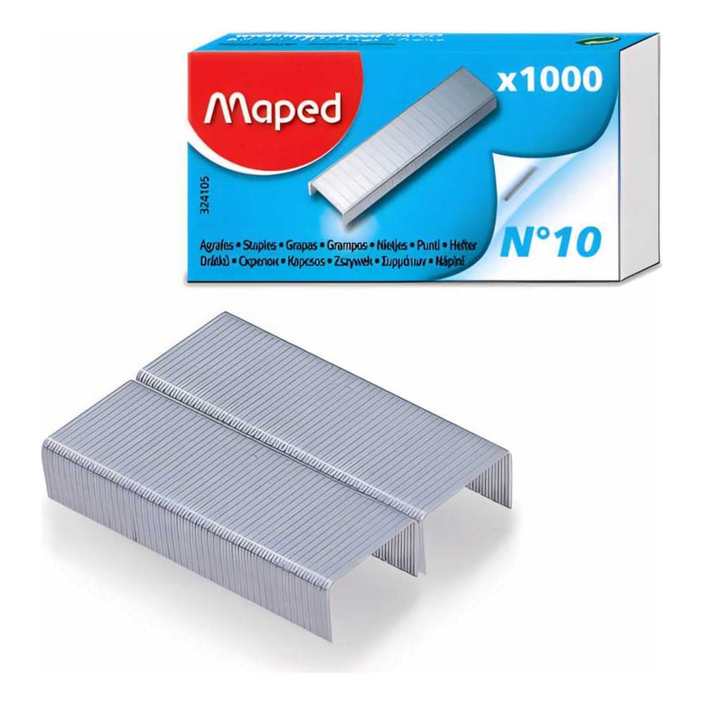 Скобы для степлера MAPED №10, 1000 штук, до 20 листов 223135