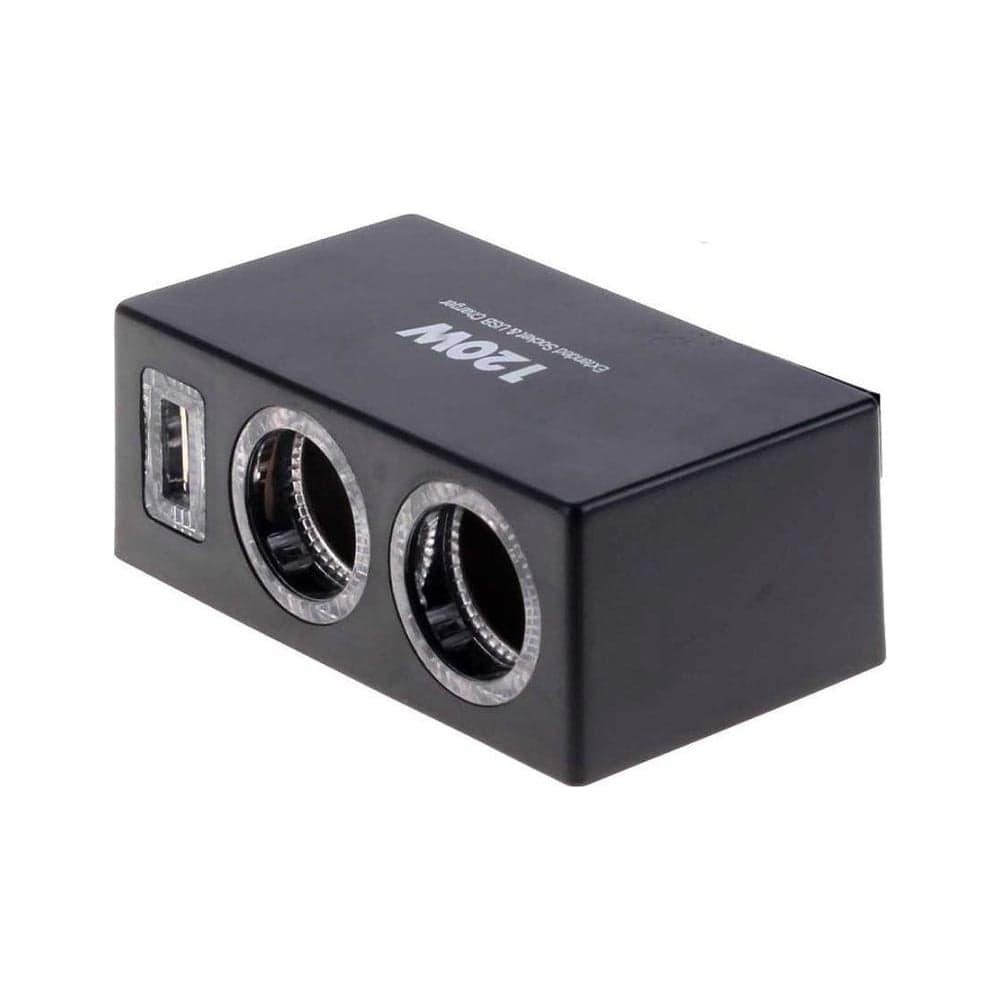 Разветвитель прикуривателя Pro Legend 2 гнезда + USB PL9470