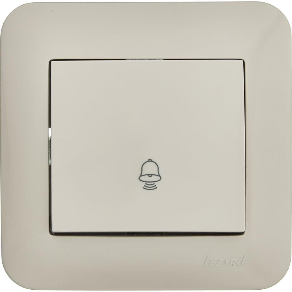 Кнопка звонка Lezard ASTI крем 7081-0303-103