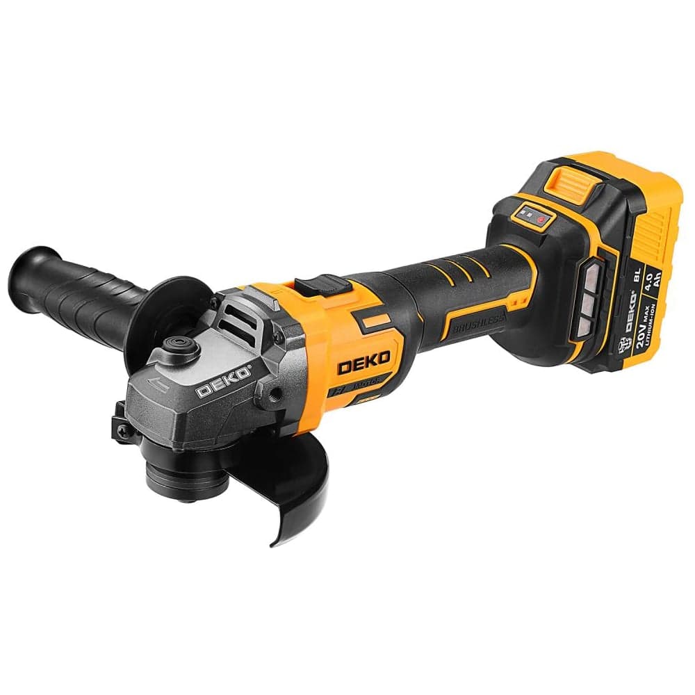 Углошлифовальная машина бесщеточная DEKO DKAG-125, 20В, 2_4.0Ач 083-1064
