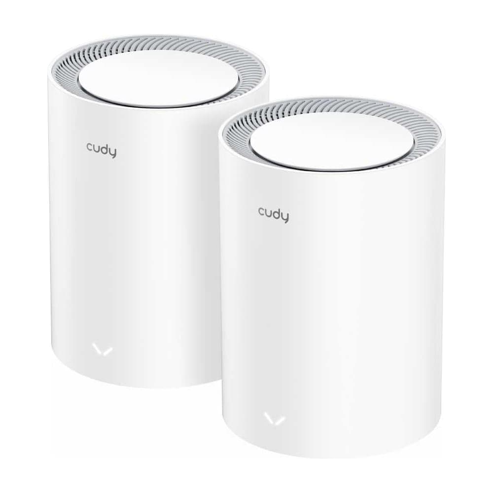 2,5-гигабитная Mesh-система Cudy M3000(2-Pack) 2.0 Wi-Fi 6 AX3000, 2,4/5 ГГц, до 2976 Мбит/с, WAN 1x2,5 Гбит/с, LAN 1x1 Гбит/с,  Mesh, MU-MIMO, белый, 5 внутренних антенн (модулей 2 шт.) 10000147688
