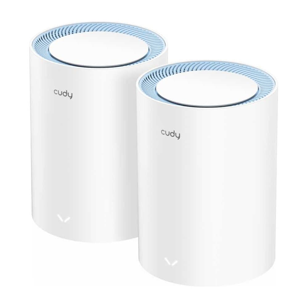 Wi-Fi Mesh-система Cudy M1200(2-Pack) 1.0 АС1200, 2,4/5 ГГц, до 1167 Мбит/с, 2x100 Мбит/с, Mesh, MU-MIMO, белый, 2 внутренние антенны (модулей - 2 шт) 10000146472