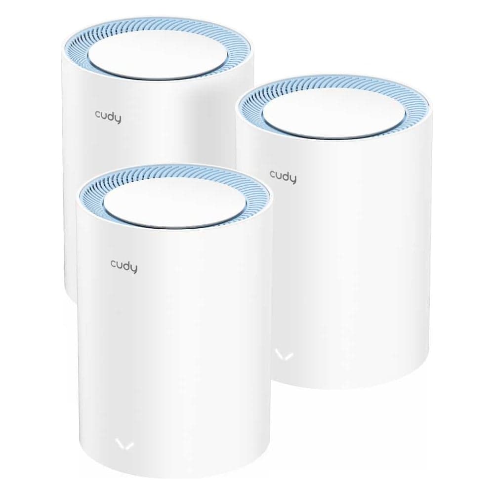 Wi-Fi Mesh-система Cudy M1200(3-Pack) 1.0 АС1200, 2,4/5 ГГц, до 1167 Мбит/с, 2x100 Мбит/с, Mesh, MU-MIMO, белый, 2 внутренние антенны (модулей - 3 шт) 10000147690