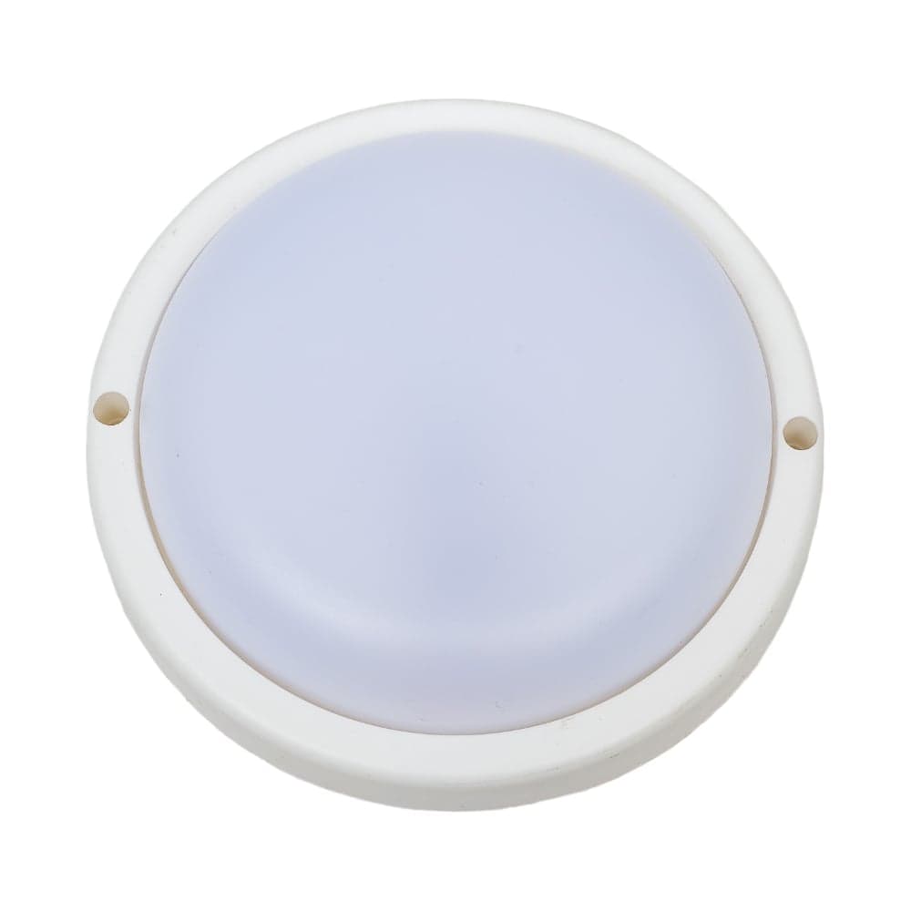 Накладной светильник Ecola LED ДПП Круг IP65 матовый белый 12W 220V 4200K 140x45 DPRV12ELC