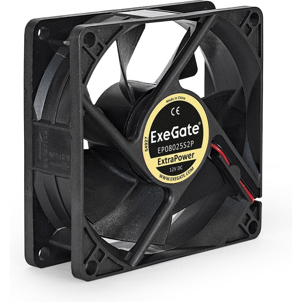 Вентилятор ExeGate ExtraPower EP08025S2P 80x80x25 мм подшипник скольжения 2pin 2200RPM 23dBA 283375