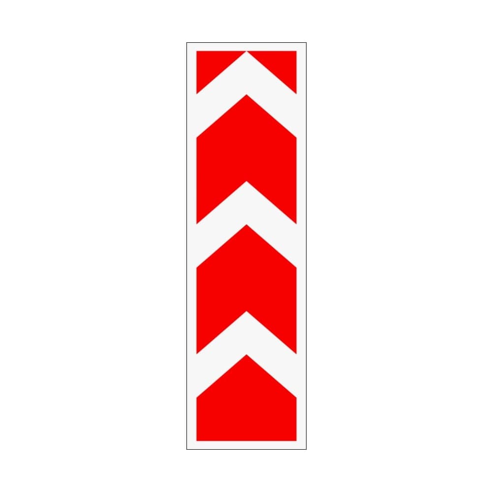 Дорожный знак КОНВЕРА-D 8.22.3 Препятствие (прямо) пл. тип А II т/р (1700х500) 00-4394-30