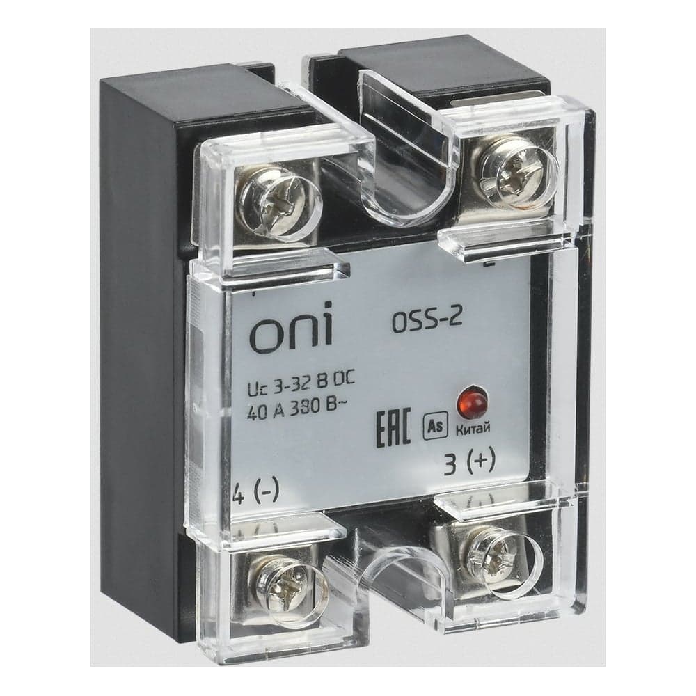 Твердотельное реле ONI OSS-2 25А 380В AC 3-32В DC OSS-2-3-25-B