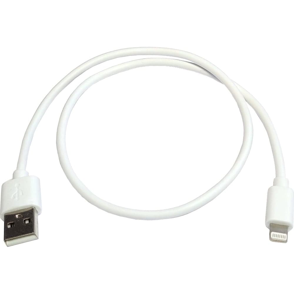 Кабель для зарядки Nord-Yada iPhone USB-Lightning 2А 0,5м белый (TPE) 908933