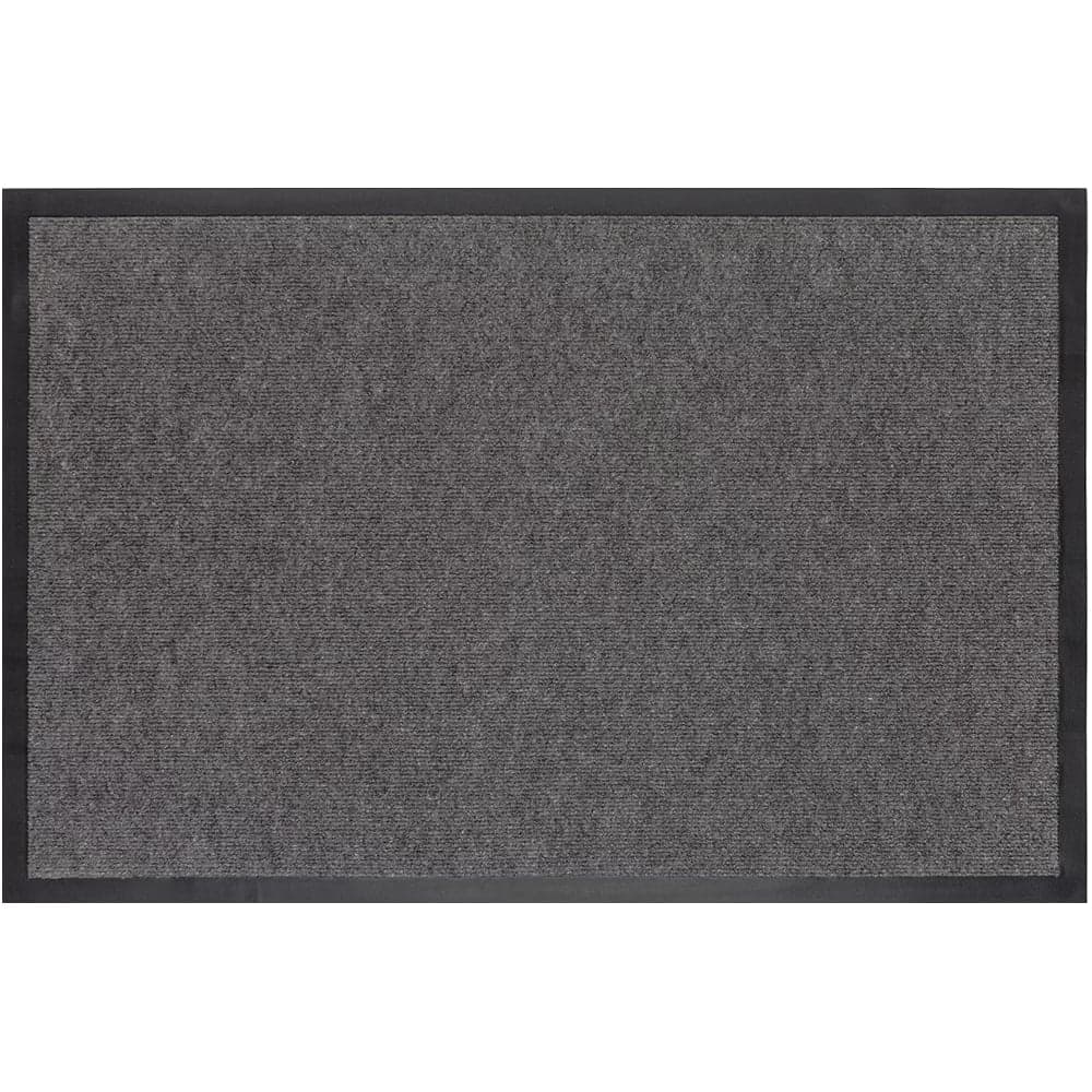 Грязезащитный коврик РемоКолор Ребро ПВХ, полиэстер, серый, 40x60 см 70-1-464