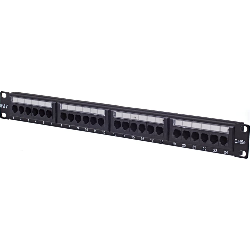 Патч-панель W&T 19", 24 порта RJ-45 WT-2029A-KR-24 ports