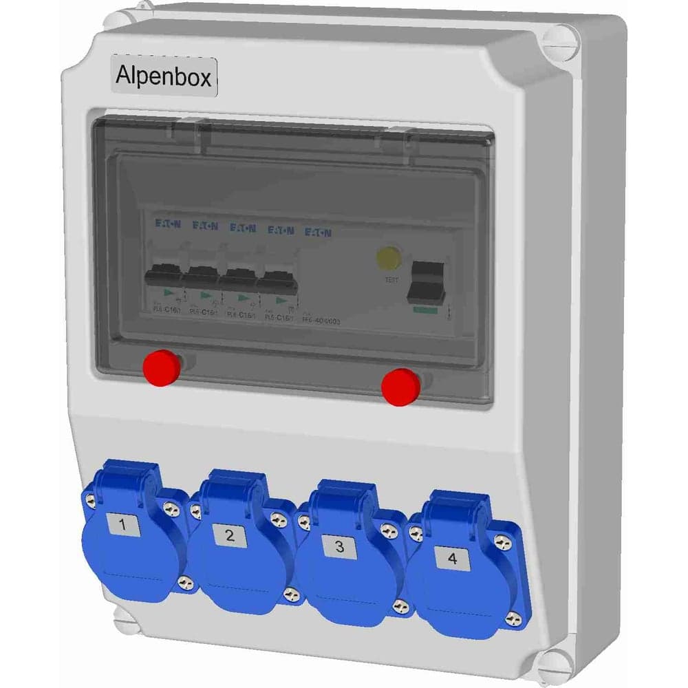 Щит с розетками настенный ALPENBOX РУСп 0010003