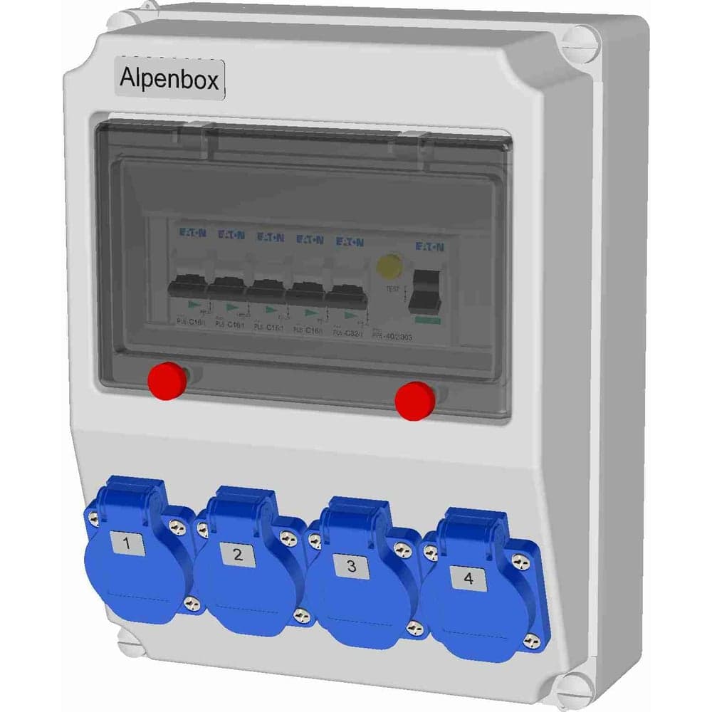 Щит с розетками настенный ALPENBOX РУСп 0010033