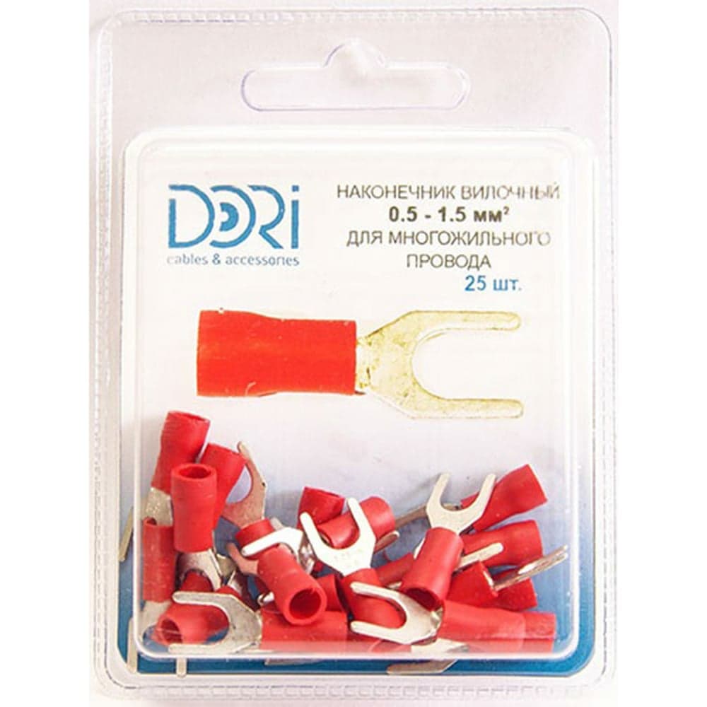 Вилочный наконечник DORI НВИ 0,5-1,5 мм2 25 шт 2670