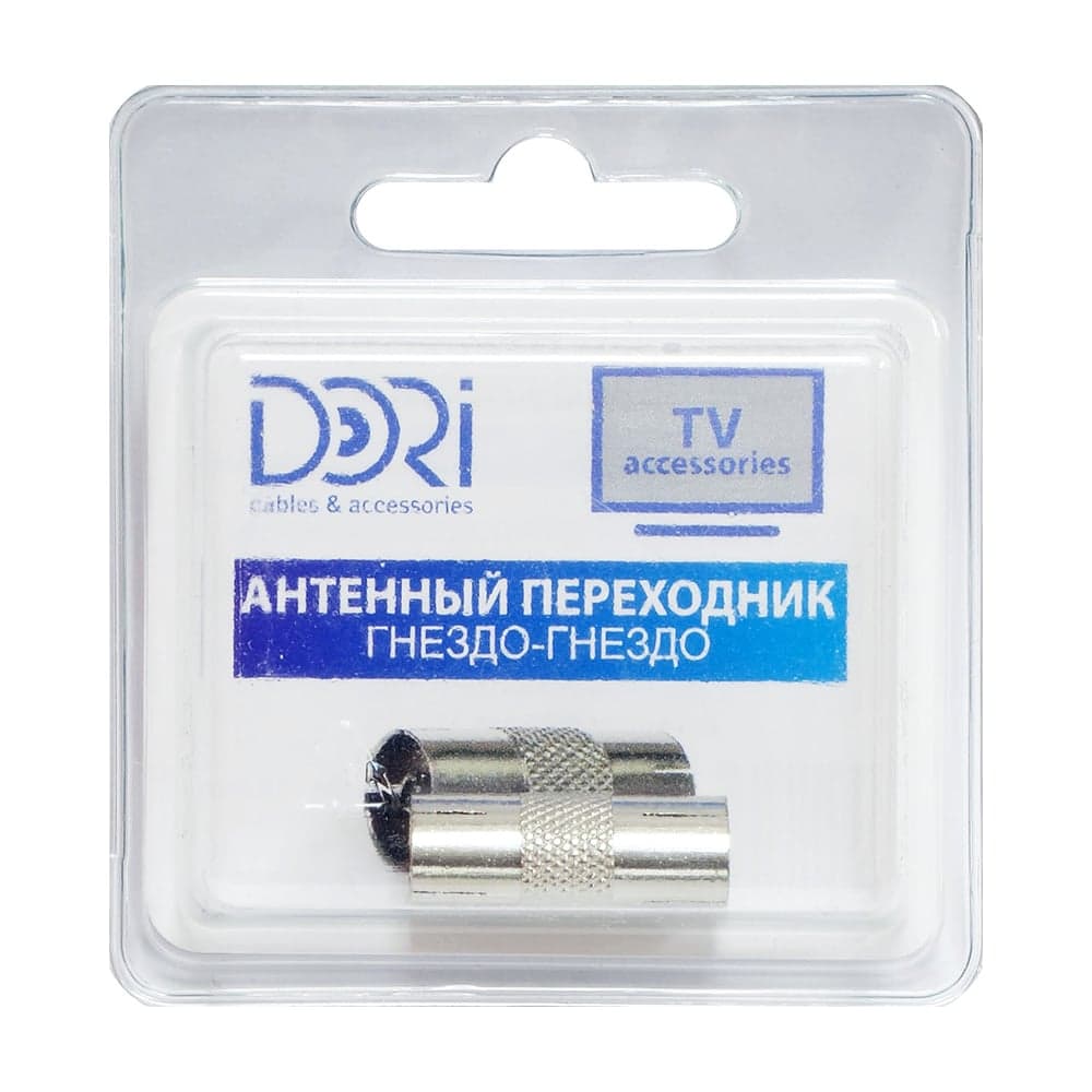 Антенный переходник DORI гнездо-гнездо металл 2328-1