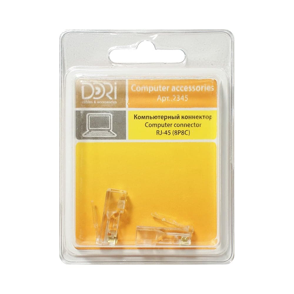 Коннектор DORI RJ-45 8P8C 2 шт 2345