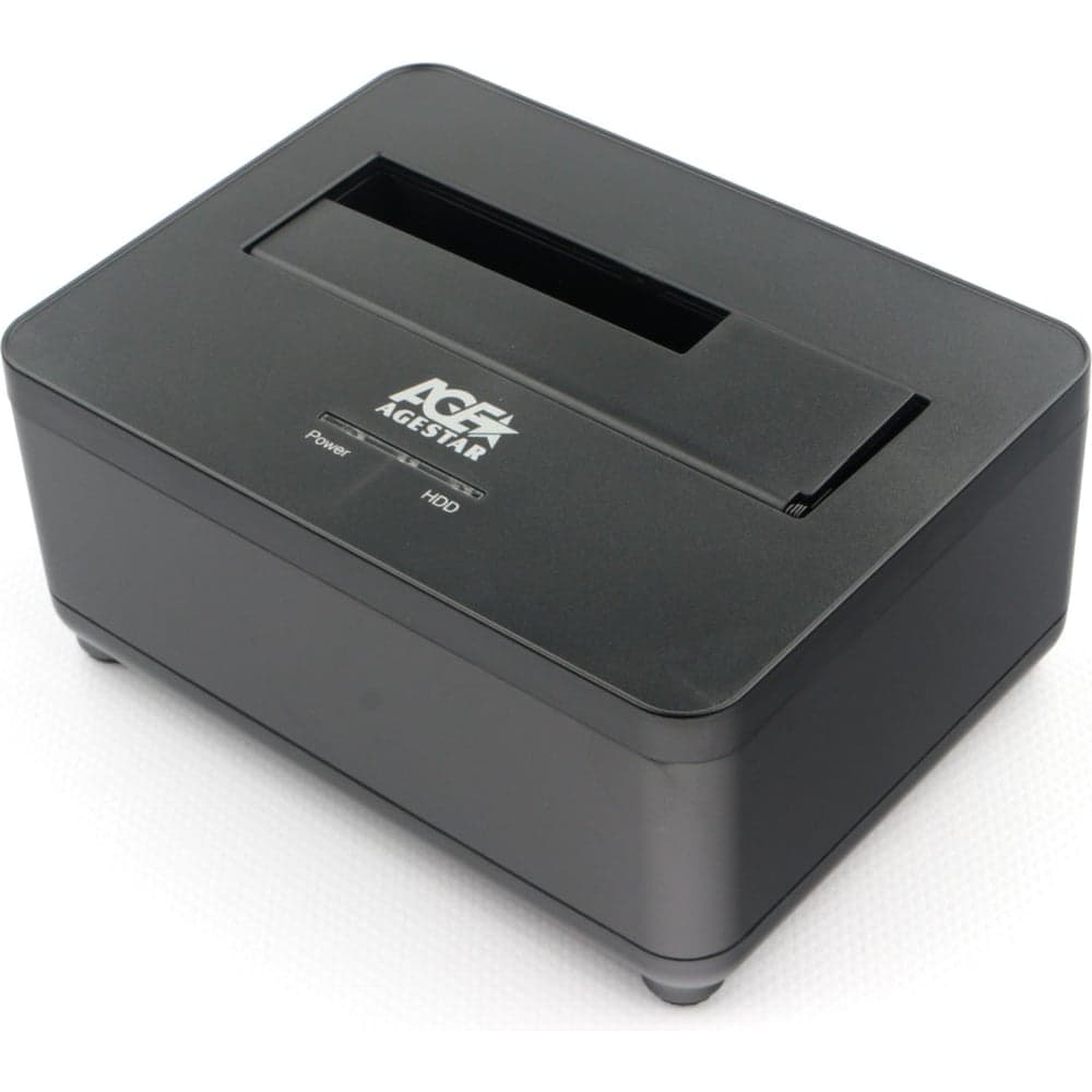 Докстанция AgeStar USB 3.0 2,5"/3,5" SATAIII, пластик+алюминий, черная, 3UBT7 (BLACK)