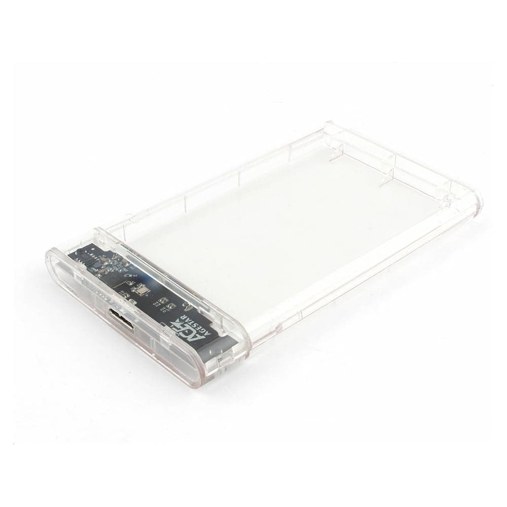 Внешний корпус AgeStar USB 3.0 2.5" SATAIII HDD/SSD, пластик, прозрачный, 3UB2P4 (TRANSPARENCY)