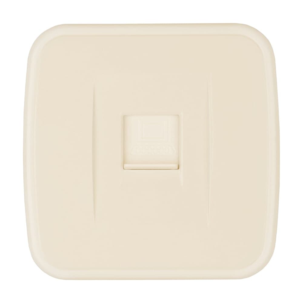 Розетка компьютерная TDM ELECTRIC слоновая кость (RJ-45) открытой установки IP20, серия "Дача" Народная SQ1824-0024