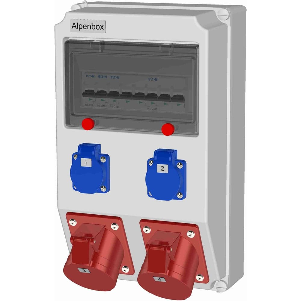Щит с розетками настенный ALPENBOX РУСп 0020002