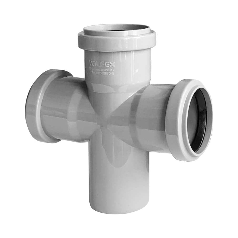 Крестовина VALFEX 110/110/110x87.5, внутренняя канализация 27211110