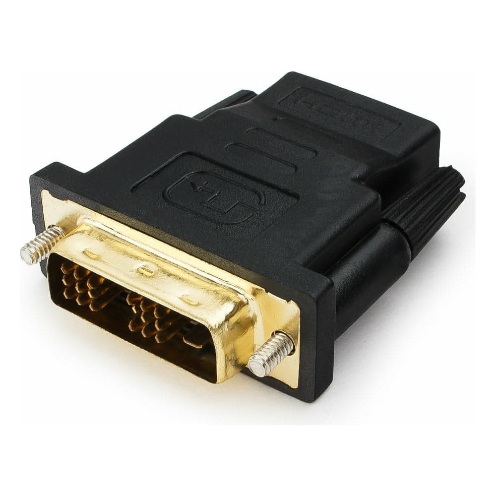 Переходник Cablexpert HDMI-DVI, 19F/19M, золотые разъемы, пакет A-HDMI-DVI-2